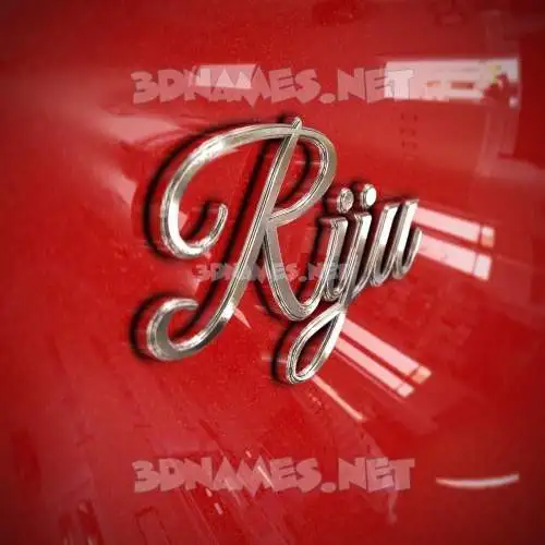 riju in Car Paint style - 3D name wallpaper riju in Car Paint style - 3D name wallpaper