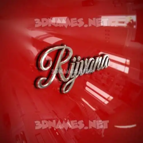 rijvana in Car Paint style - 3D name wallpaper rijvana in Car Paint style - 3D name wallpaper