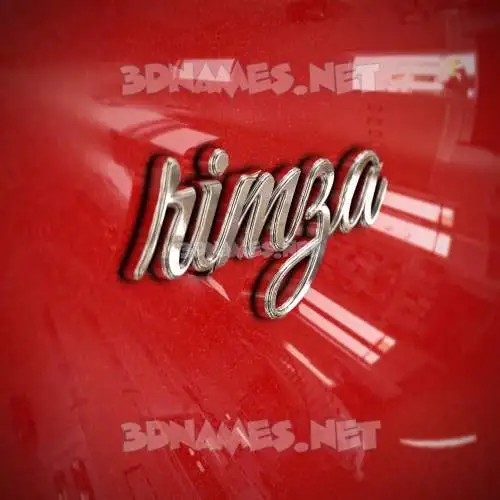 rimza in Car Paint style - 3D name wallpaper
