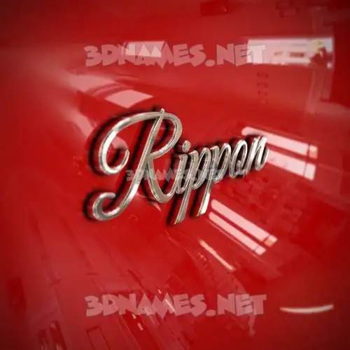 rippon in Car Paint style - 3D name wallpaper