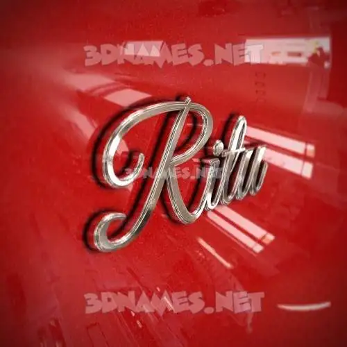 ritu in Car Paint style - 3D name wallpaper ritu in Car Paint style - 3D name wallpaper