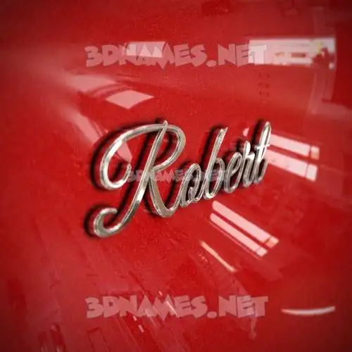 robert in Car Paint style - 3D name wallpaper