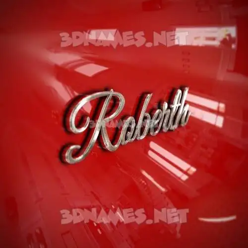 roberth in Car Paint style - 3D name wallpaper