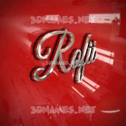 rofii in Car Paint style - 3D name wallpaper rofii in Car Paint style - 3D name wallpaper