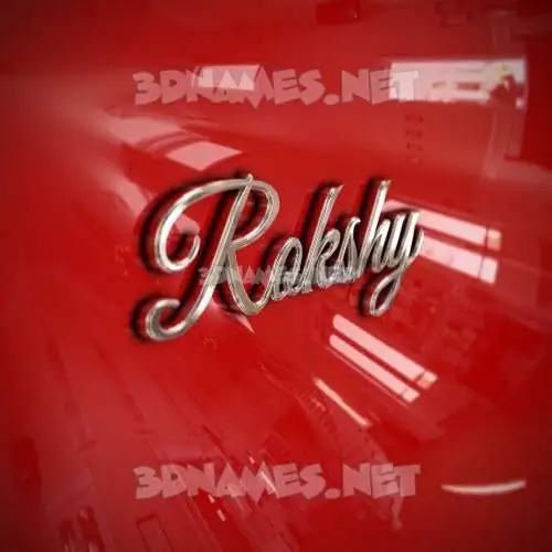 rokshy in Car Paint style - 3D name wallpaper rokshy in Car Paint style - 3D name wallpaper