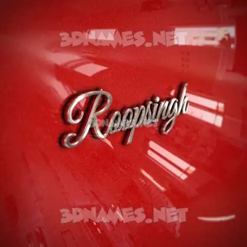 roopsingh in Car Paint style - 3D name wallpaper roopsingh in Car Paint style - 3D name wallpaper