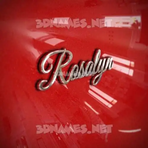 rosalyn in Car Paint style - 3D name wallpaper rosalyn in Car Paint style - 3D name wallpaper