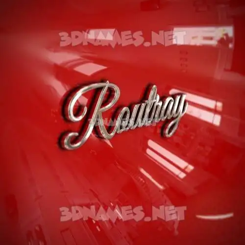 routray in Car Paint style - 3D name wallpaper