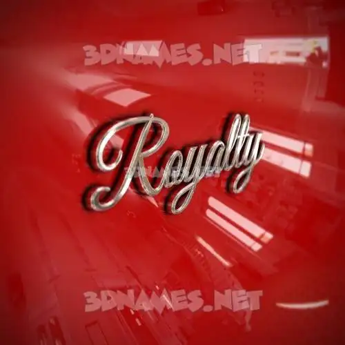 royalty in Car Paint style - 3D name wallpaper royalty in Car Paint style - 3D name wallpaper