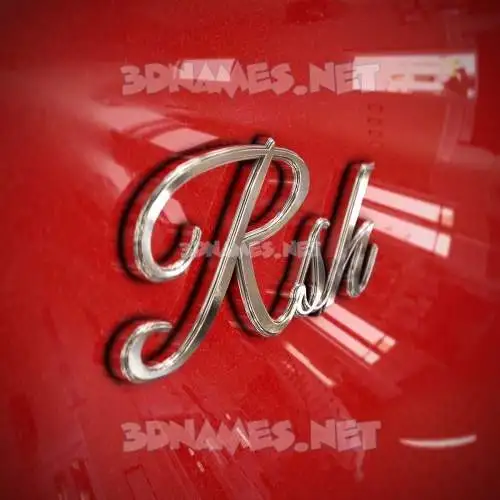 rsh in Car Paint style - 3D name wallpaper rsh in Car Paint style - 3D name wallpaper