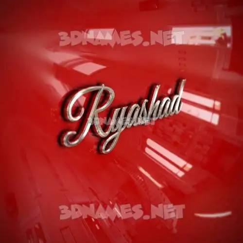 ryashad in Car Paint style - 3D name wallpaper ryashad in Car Paint style - 3D name wallpaper