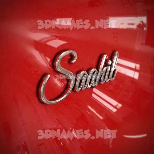 saahil in Car Paint style - 3D name wallpaper saahil in Car Paint style - 3D name wallpaper