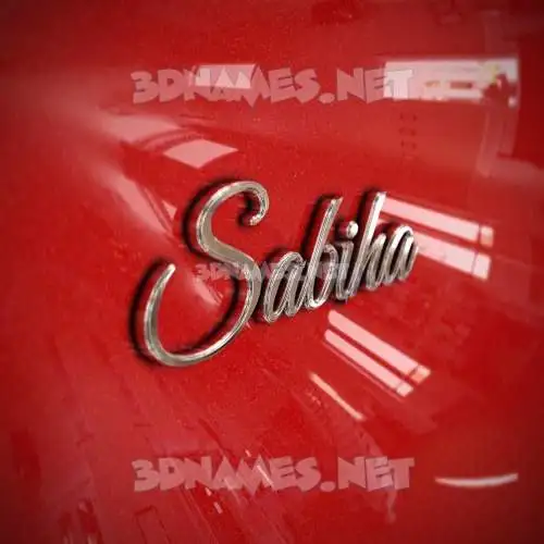 sabiha in Car Paint style - 3D name wallpaper sabiha in Car Paint style - 3D name wallpaper