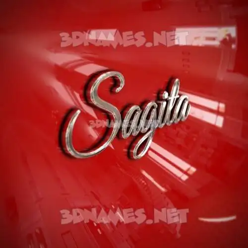 sagita in Car Paint style - 3D name wallpaper sagita in Car Paint style - 3D name wallpaper