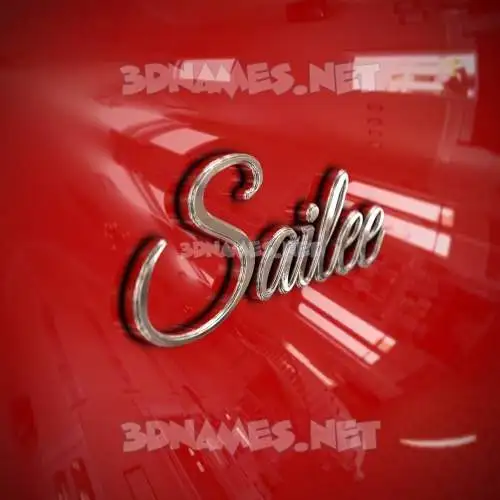 sailee in Car Paint style - 3D name wallpaper