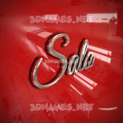 salo in Car Paint style - 3D name wallpaper salo in Car Paint style - 3D name wallpaper