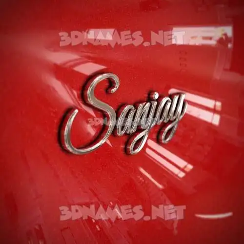 sanjay in Car Paint style - 3D name wallpaper sanjay in Car Paint style - 3D name wallpaper