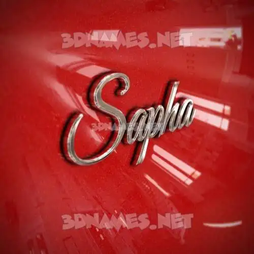 sapha in Car Paint style - 3D name wallpaper sapha in Car Paint style - 3D name wallpaper