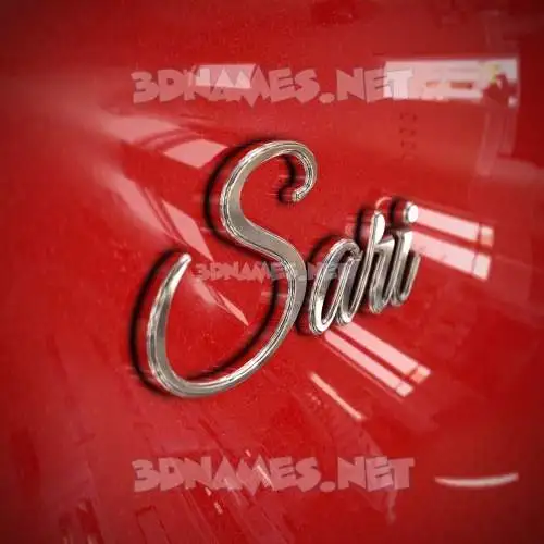 sari in Car Paint style - 3D name wallpaper sari in Car Paint style - 3D name wallpaper