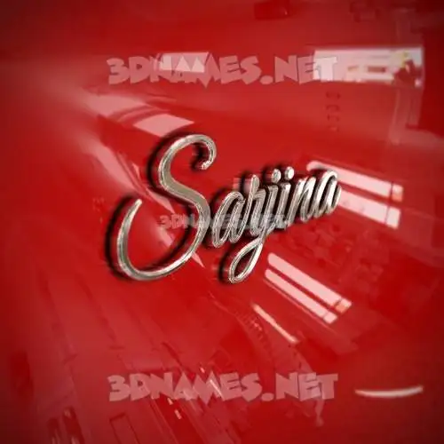 sarjina in Car Paint style - 3D name wallpaper sarjina in Car Paint style - 3D name wallpaper