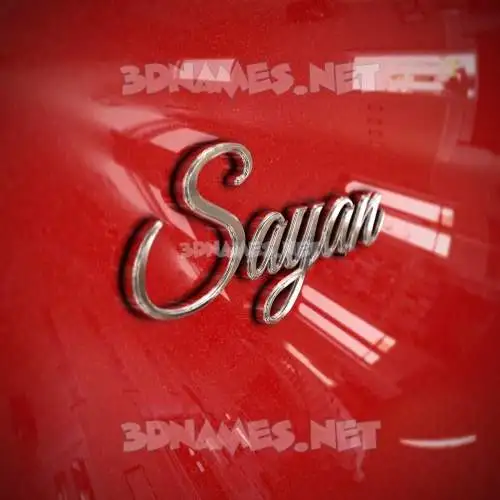 sayan in Car Paint style - 3D name wallpaper sayan in Car Paint style - 3D name wallpaper