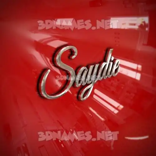 saydie in Car Paint style - 3D name wallpaper saydie in Car Paint style - 3D name wallpaper