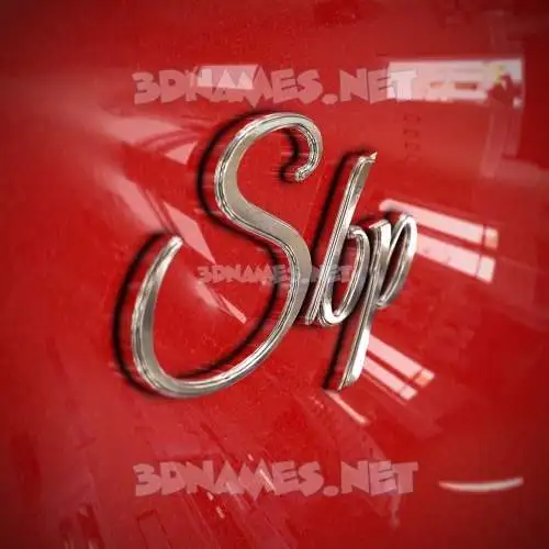 sbp in Car Paint style - 3D name wallpaper