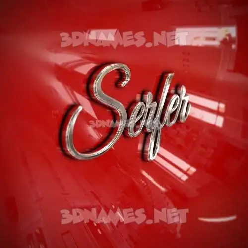 serfer in Car Paint style - 3D name wallpaper serfer in Car Paint style - 3D name wallpaper