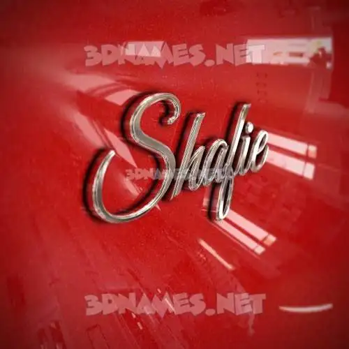 shafie in Car Paint style - 3D name wallpaper shafie in Car Paint style - 3D name wallpaper