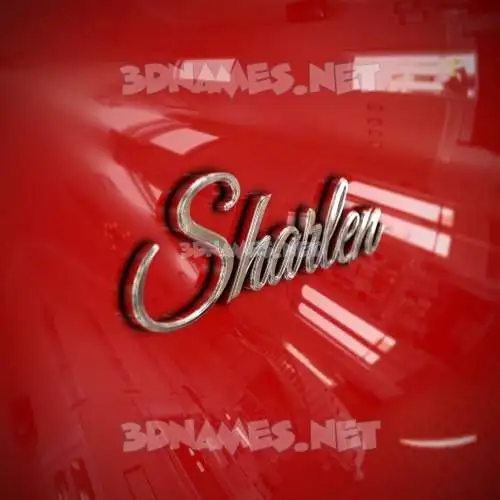 sharlen in Car Paint style - 3D name wallpaper sharlen in Car Paint style - 3D name wallpaper