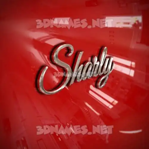 sharly in Car Paint style - 3D name wallpaper sharly in Car Paint style - 3D name wallpaper