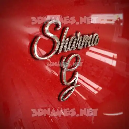 sharma g in Car Paint style - 3D name wallpaper sharma g in Car Paint style - 3D name wallpaper
