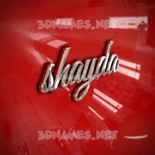 shayda in Car Paint style - 3D name wallpaper shayda in Car Paint style - 3D name wallpaper