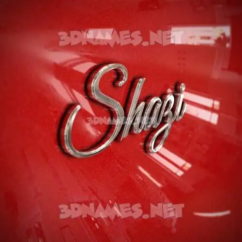 shazi in Car Paint style - 3D name wallpaper shazi in Car Paint style - 3D name wallpaper