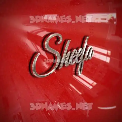 sheefa in Car Paint style - 3D name wallpaper sheefa in Car Paint style - 3D name wallpaper