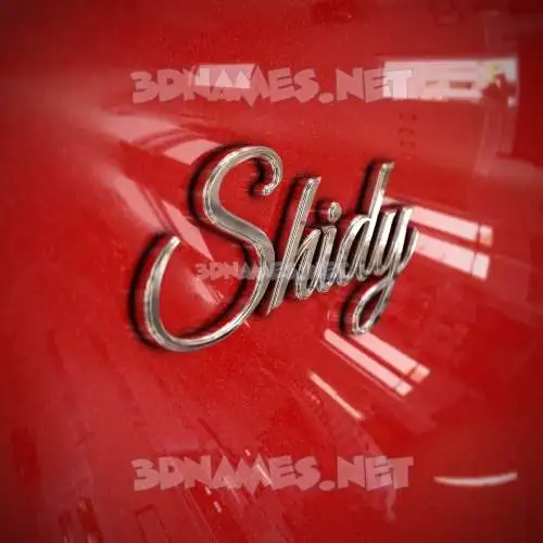 shidy in Car Paint style - 3D name wallpaper shidy in Car Paint style - 3D name wallpaper