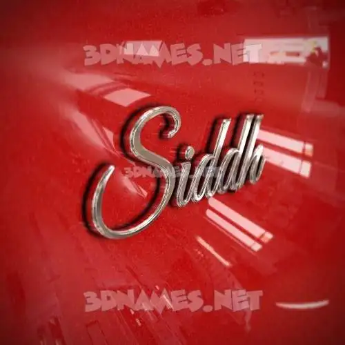 siddh in Car Paint style - 3D name wallpaper