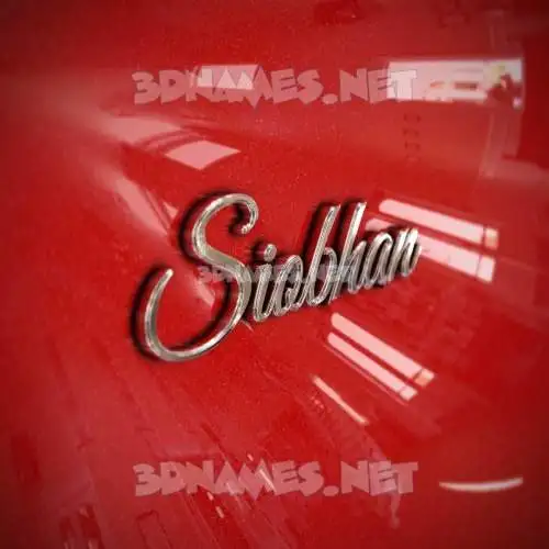 siobhan in Car Paint style - 3D name wallpaper
