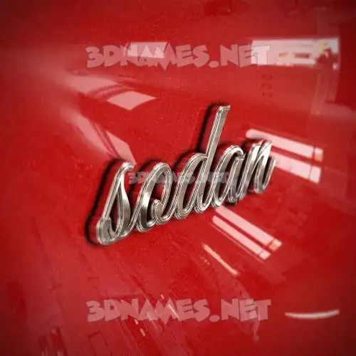 sodan in Car Paint style - 3D name wallpaper