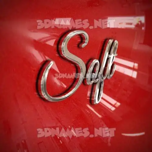 soft in Car Paint style - 3D name wallpaper soft in Car Paint style - 3D name wallpaper