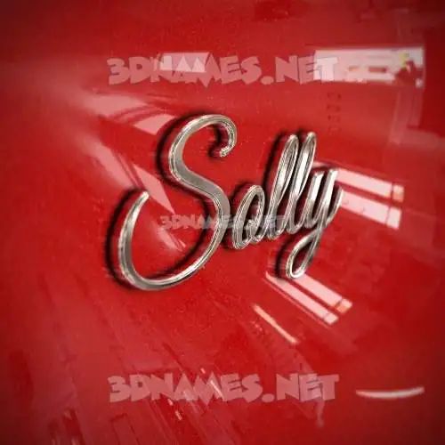solly in Car Paint style - 3D name wallpaper solly in Car Paint style - 3D name wallpaper