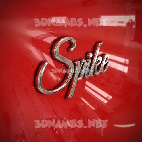 spike in Car Paint style - 3D name wallpaper spike in Car Paint style - 3D name wallpaper