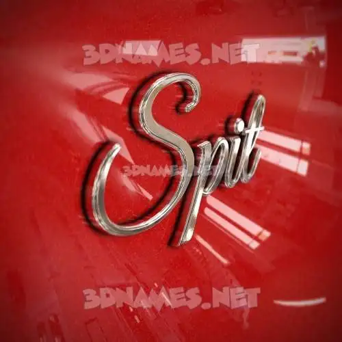 spit in Car Paint style - 3D name wallpaper spit in Car Paint style - 3D name wallpaper