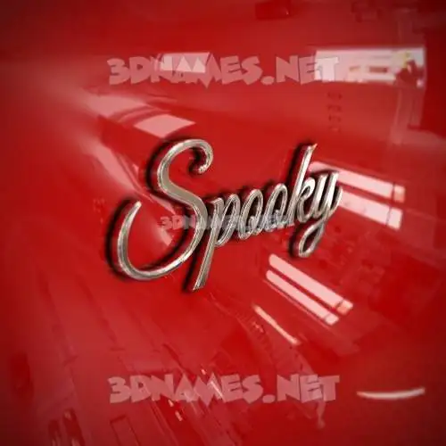 spooky in Car Paint style - 3D name wallpaper spooky in Car Paint style - 3D name wallpaper