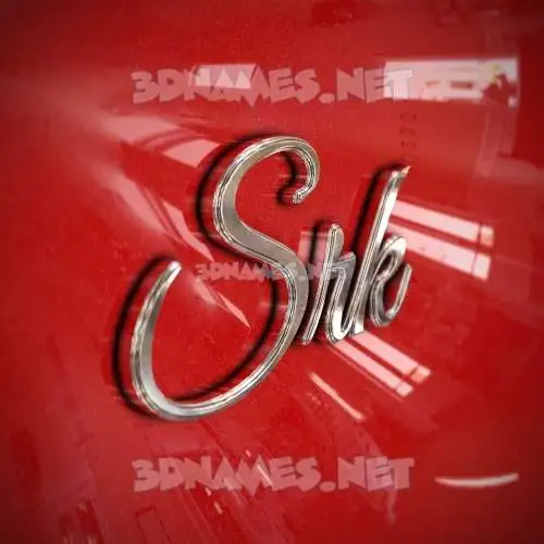 srk in Car Paint style - 3D name wallpaper srk in Car Paint style - 3D name wallpaper