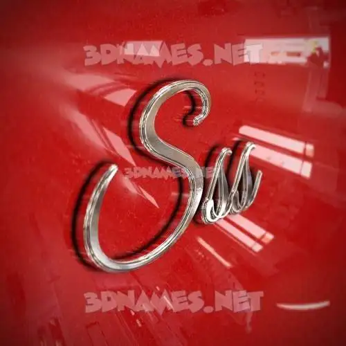 sss in Car Paint style - 3D name wallpaper sss in Car Paint style - 3D name wallpaper