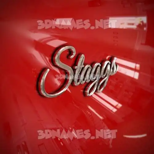 staggs in Car Paint style - 3D name wallpaper staggs in Car Paint style - 3D name wallpaper