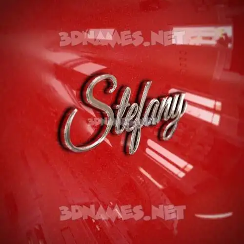 stefany in Car Paint style - 3D name wallpaper stefany in Car Paint style - 3D name wallpaper