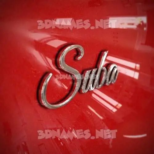 suba in Car Paint style - 3D name wallpaper suba in Car Paint style - 3D name wallpaper