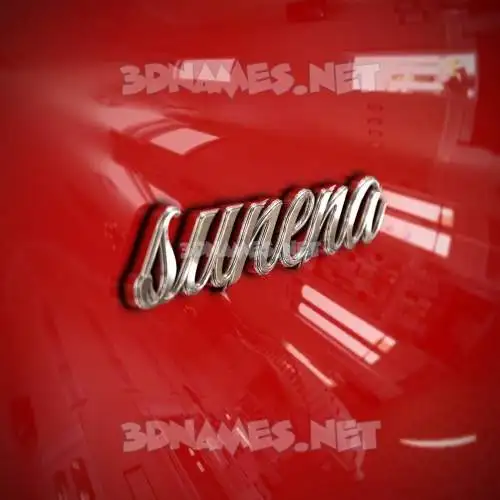 sunena in Car Paint style - 3D name wallpaper sunena in Car Paint style - 3D name wallpaper